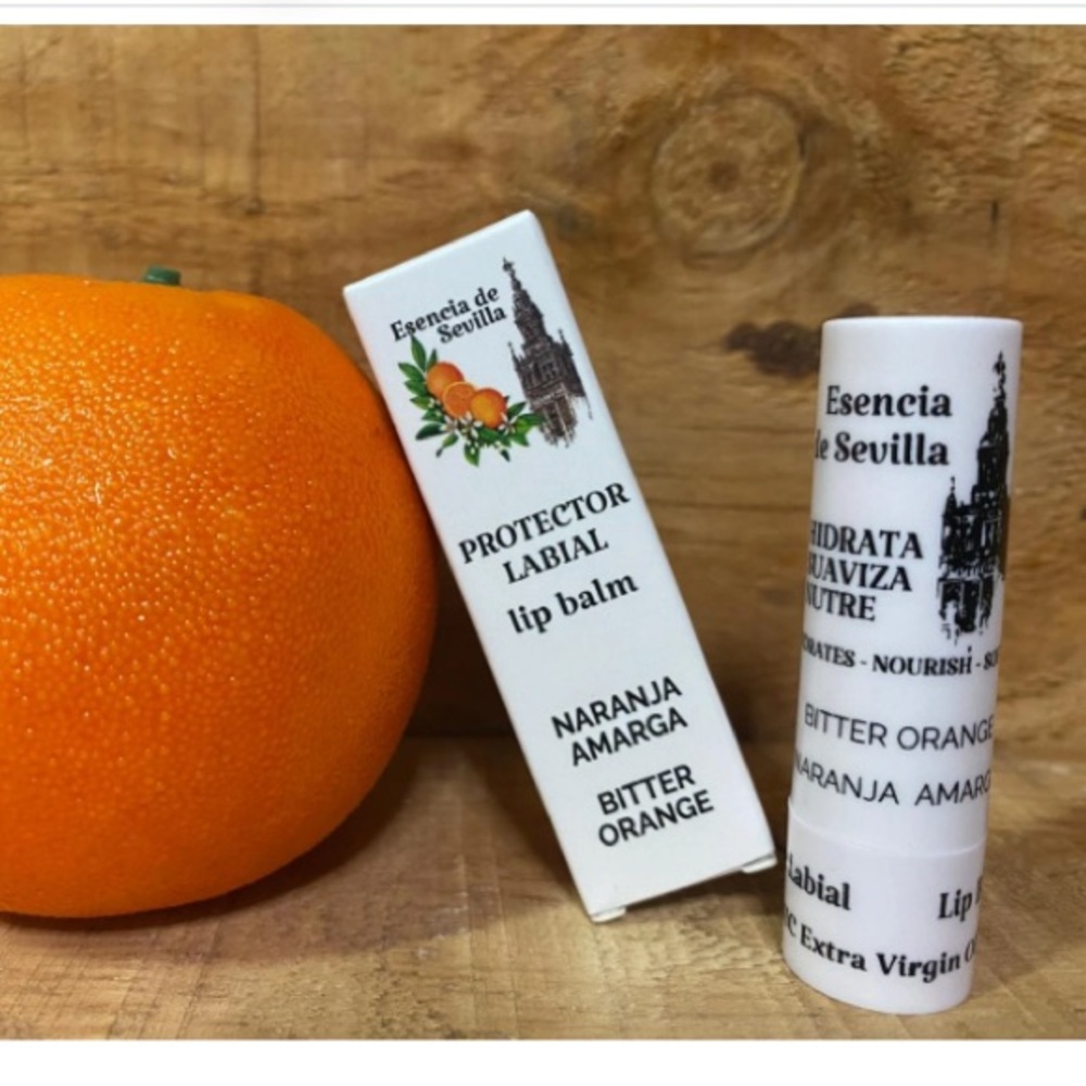 Orange olive oil lip balm